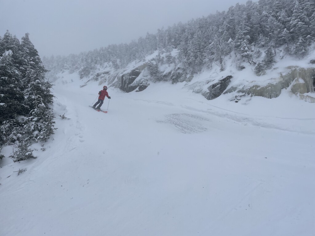 Upper Madonna Mountain at Smugglers' Notch, March 2023