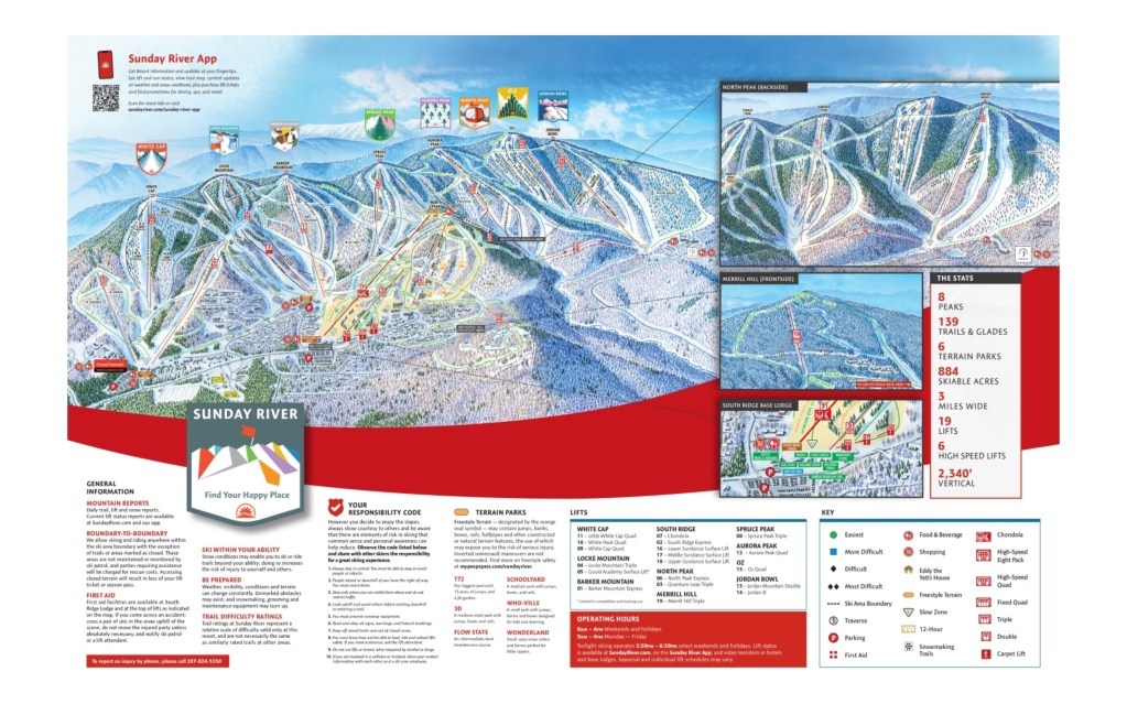 Sunday River Trail Map 22/23