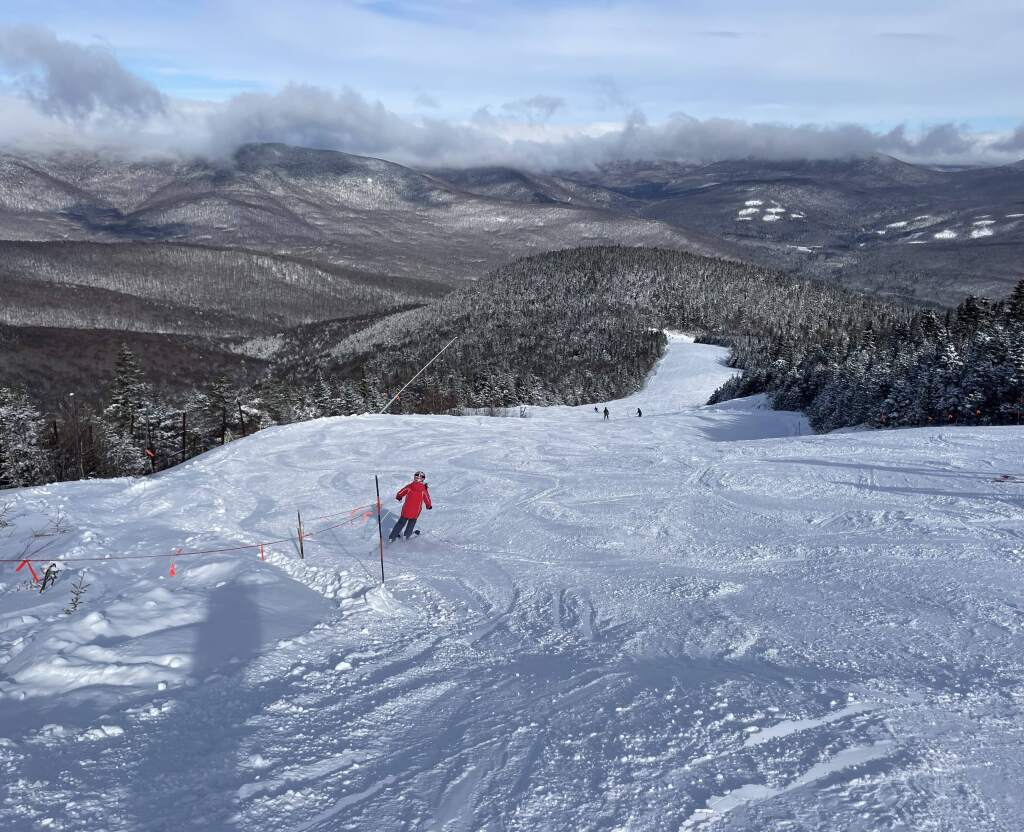 "Lollapalooza" is the westernmost run at Sunday River -- 3.1 miles away from the easternmost part, March 2023