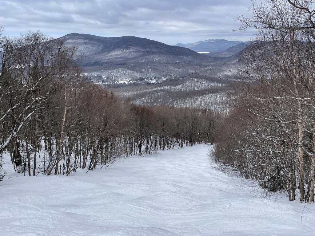 Easy bumps on the Outpost chair terrain, March 2023