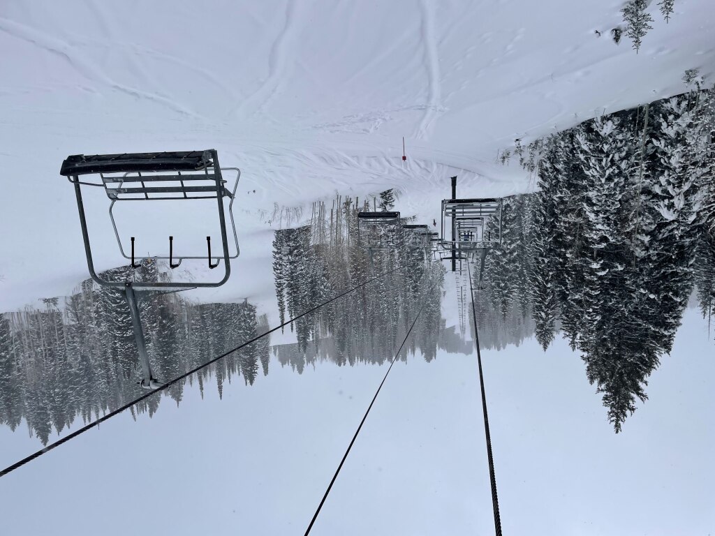 The Sunrise chair at Solitude, February 2024