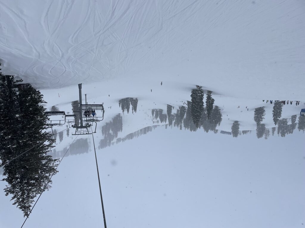 The Powderhorn II chair at Solitude, February 2024