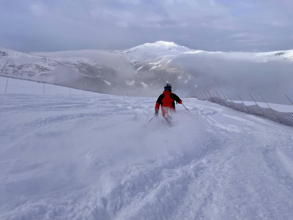 Nice snow at Banff Sunshine Village, March 2024