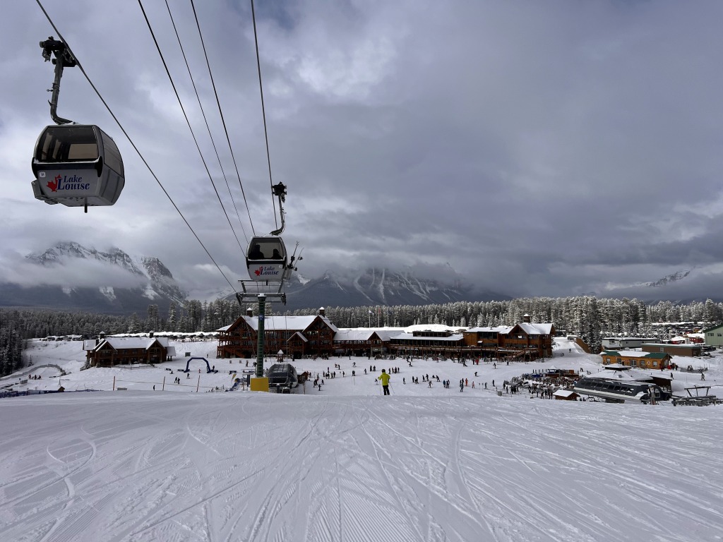 Lake Louise base area, March 2024