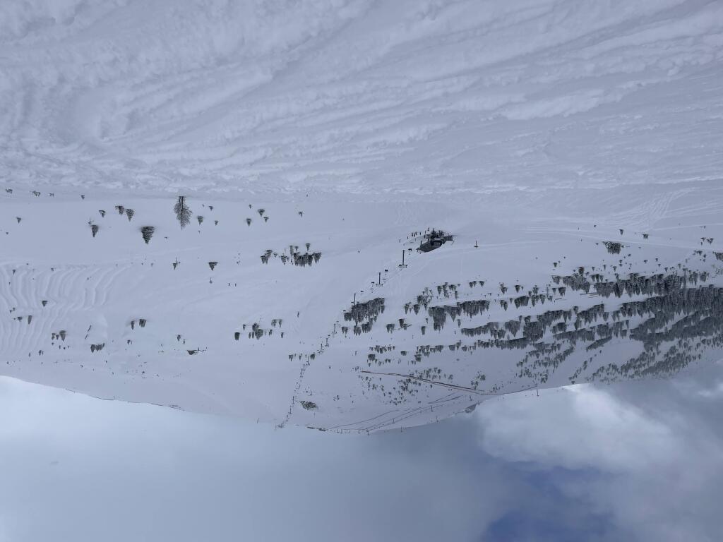 The Great Divide express on Lookout Mountain at Banff Sunshine Village, March 2024