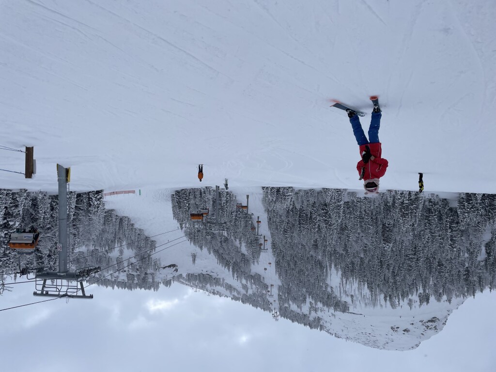 The Tee Pee Town Express chair at Banff Sunshine Village, March 2024