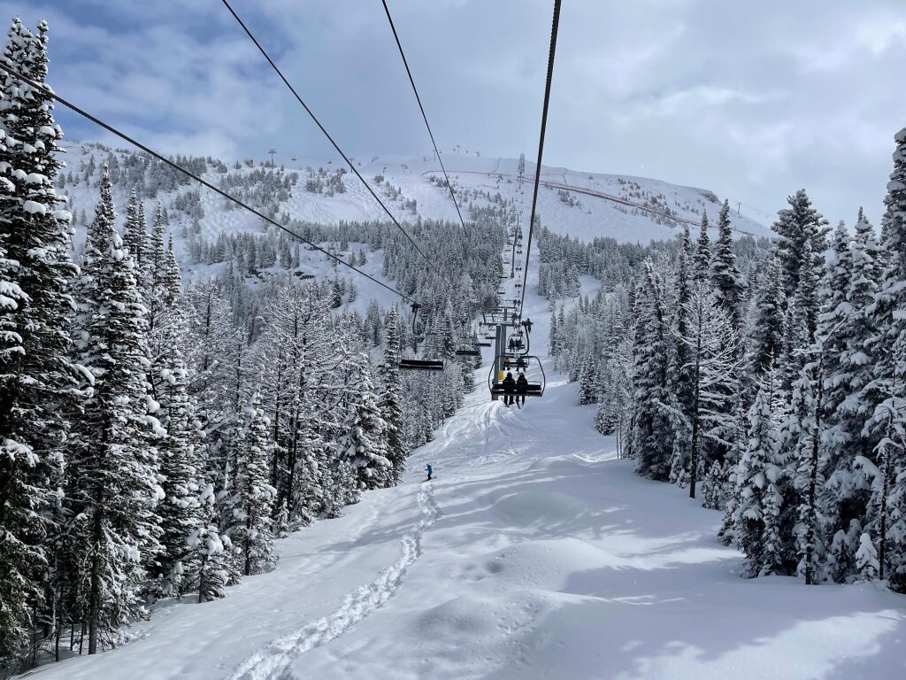 The Angel Express at Banff Sunshine Village, March 2024