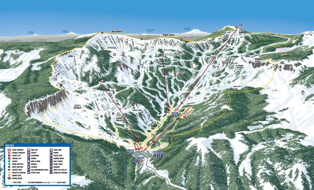 Mission Ridge trail map 24/25