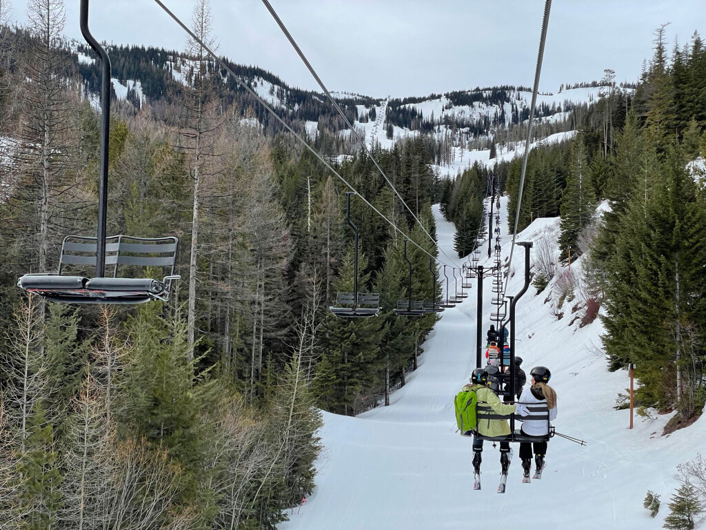 Chair 1 at Mission Ridge, March 2025