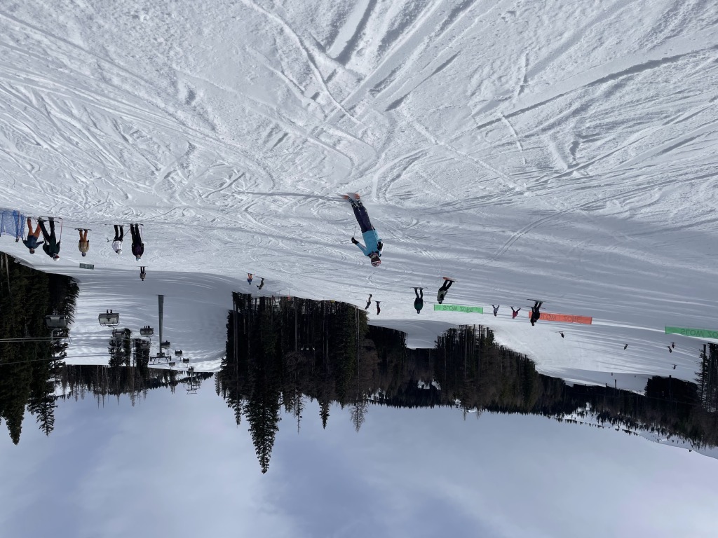 Mid-mountain base of the Wenatchee Express and chair 3 at Mission Ridge, March 2025
