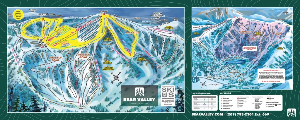 Bear Valley Trail Map 24/25
