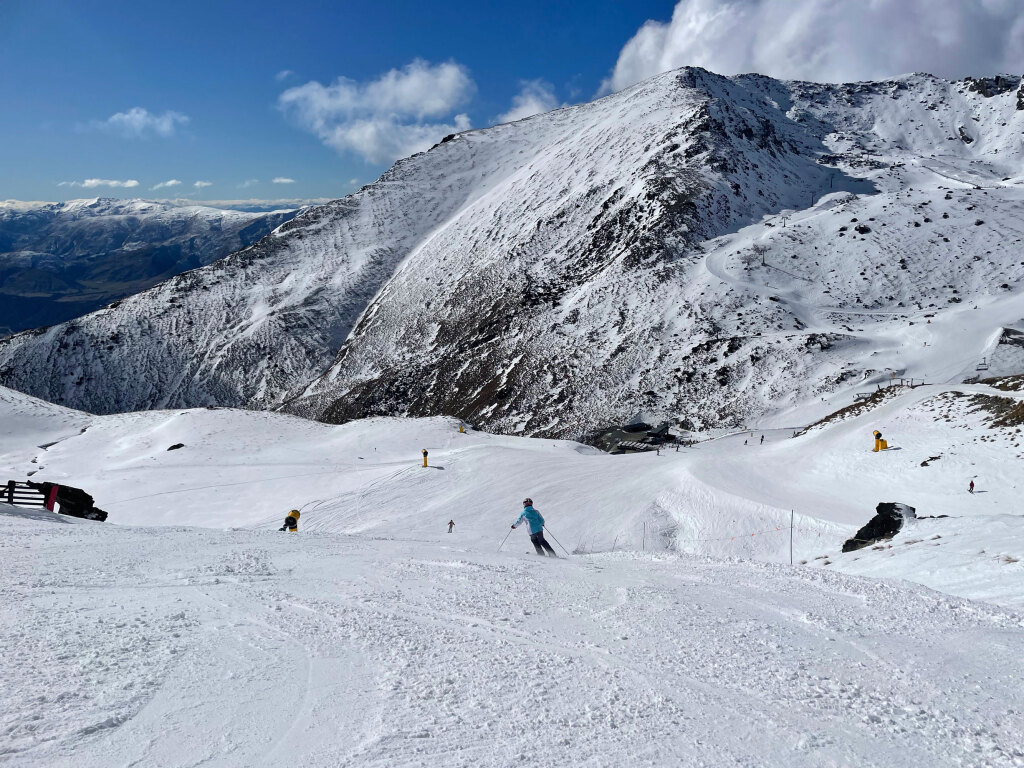 Shadow Basin at The Remarkables with views of Sugarbowl across the valley, August 2025