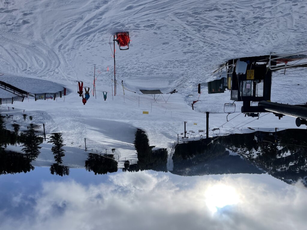 View from the base area at Pebble Creek - March 2025