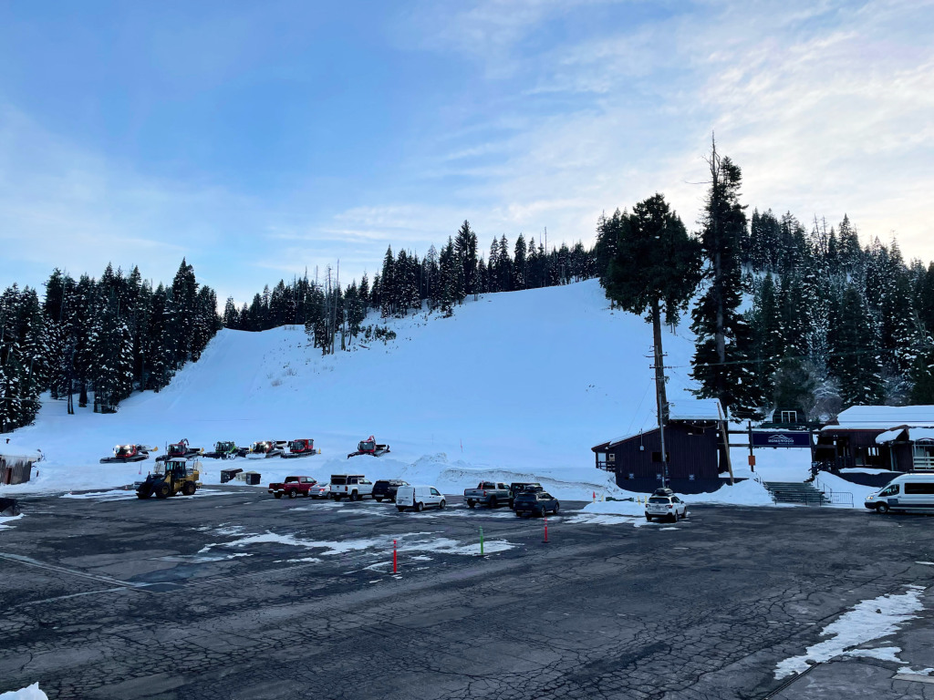 Homewood ski bowl base area, January 2026