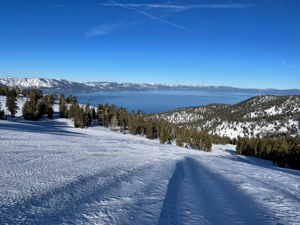 Lot's of skiing groomers at Heavenly this season with long dry spells