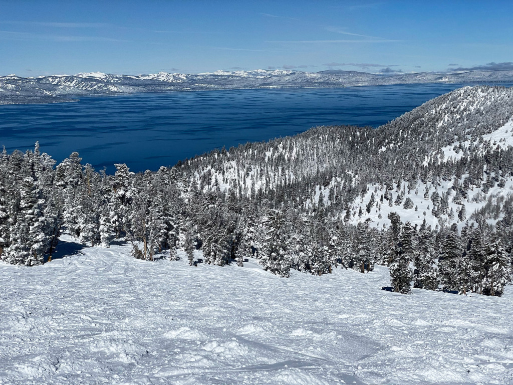 Heavenly's Canyonland run after some fresh snow, Feb 20, 2026