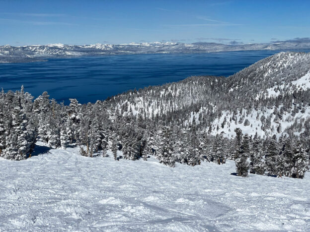 Heavenly's Canyonland run after some fresh snow, Feb 20, 2026
