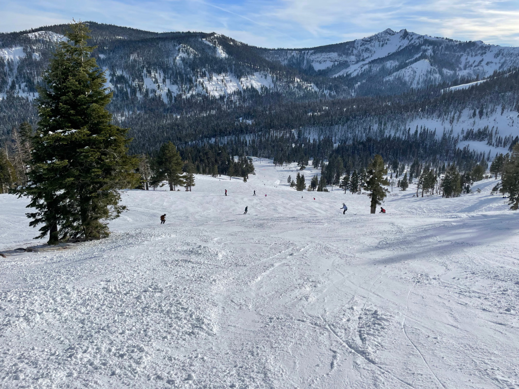 Sherwood run at Palisades Tahoe, January 2026