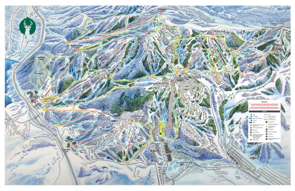 Deer Valley trail map 25/26