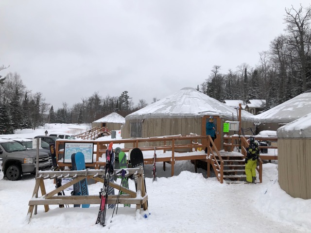 Yurts at Mt. Bohemia - 2019